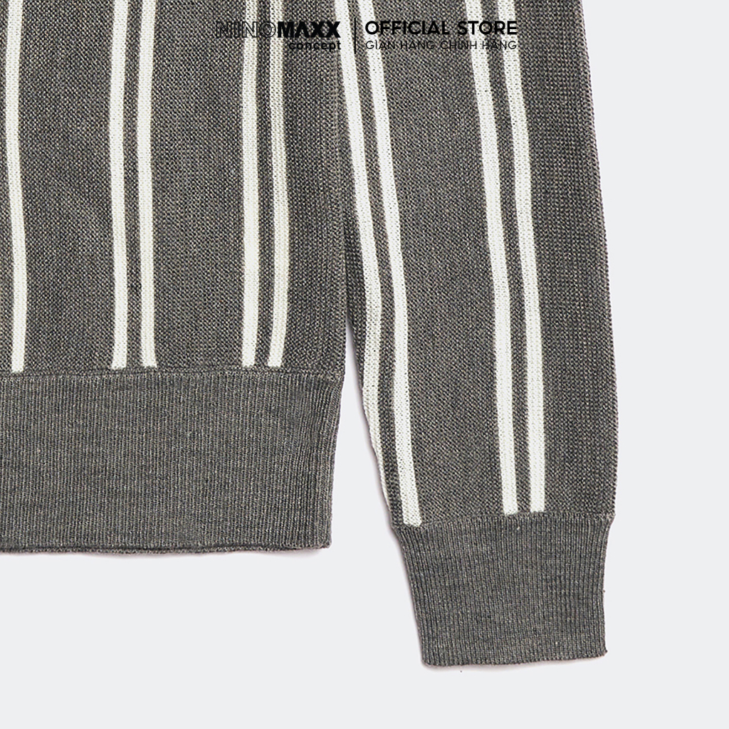 N&M Áo sweater nam tay dài kẻ sọc 1901063