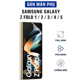 Dán màn hình Samsung Z Fold 3 / Z Fold 4 full màn hình ngoài dẻo trong suốt - Dán dẻo Samsung Galaxy Z Fold 3