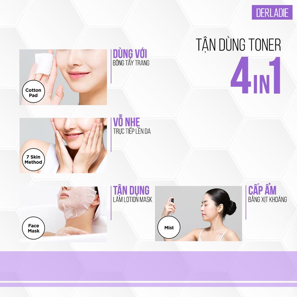 Toner Dành Cho Da Dầu Mụn Derladie Lavender Natural Moisture 30ml