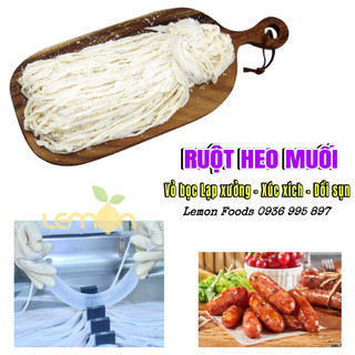 Bó 100 mét RUỘT HEO MUỐI làm lạp xưởng, xúc xích, dồi đều đẹp, đảm bảo vệ sinh an toàn thực phẩm