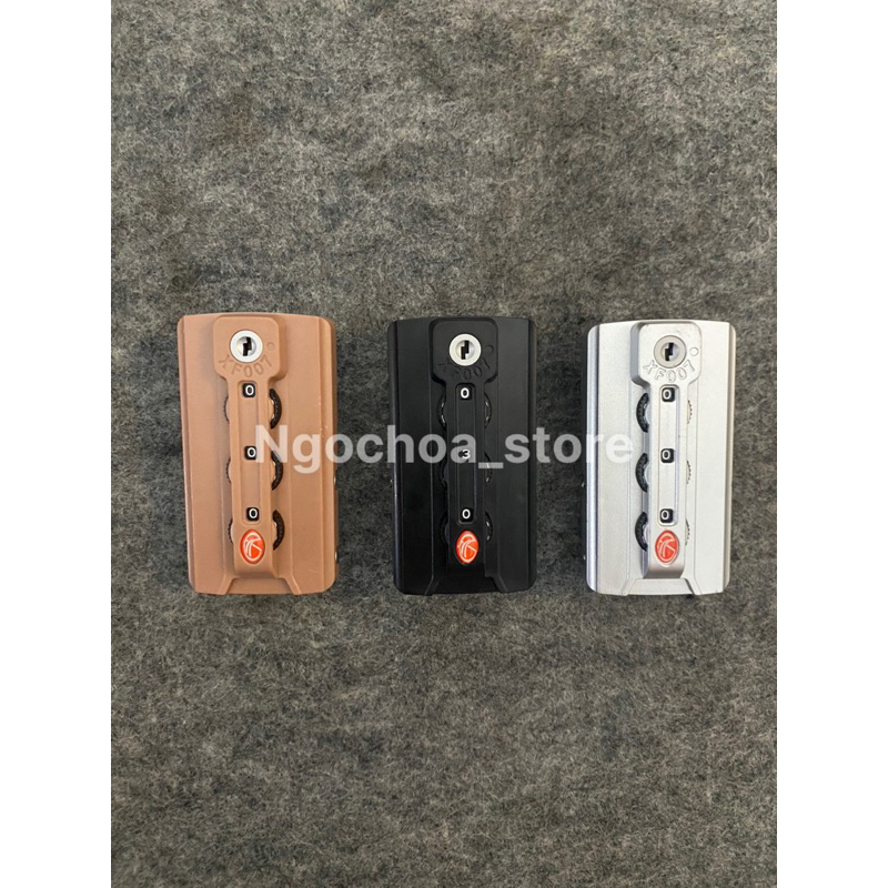 Khoá số vali dành cho khung nhôm khóa màu hồng đen trắng bạc