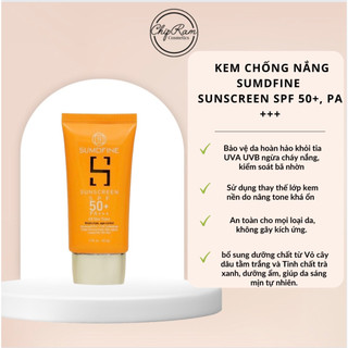 Kem chống nắng sumdfine sunscreen spf 50+, pa +++