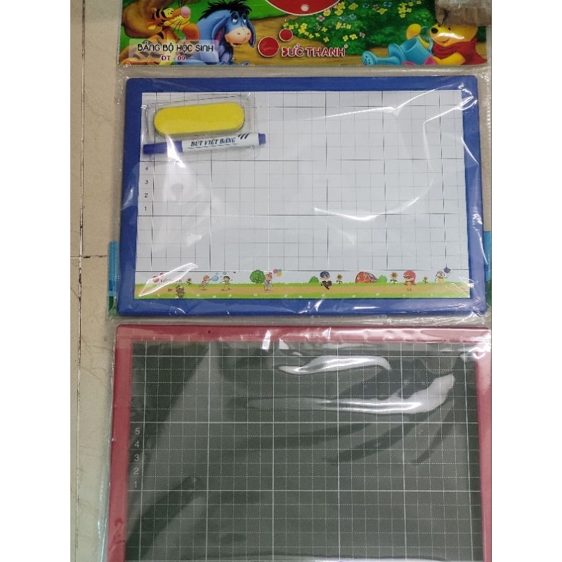 Bảng bộ 2 mặt đức thanh to ĐT09 tặng kèm phấn, bút dạ, giẻ lau