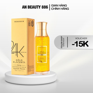 Nước hoa hồng tinh thể vàng cân bằng da BEAUSKIN Placenta Gold Luxury 24k 130ml