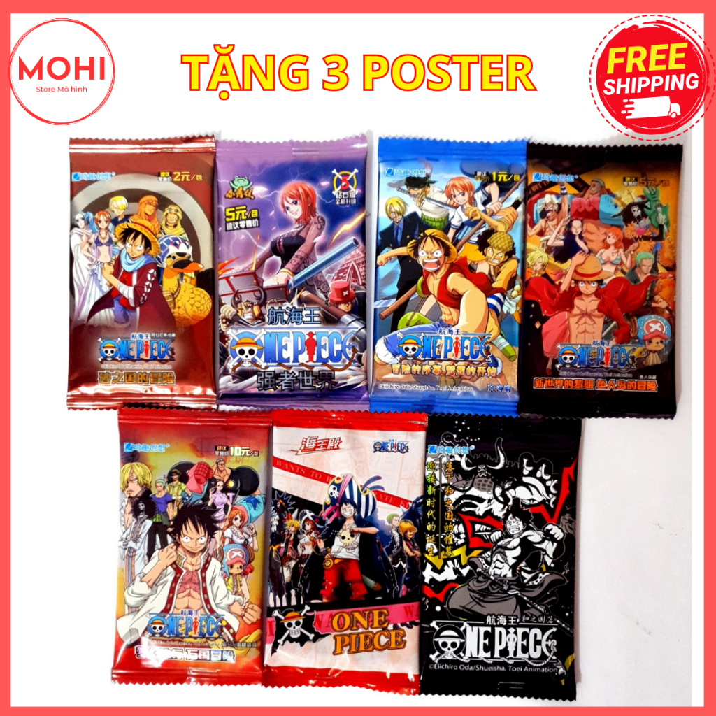 Thẻ nhân phẩm One Piece thử vận may - Thẻ pack One Piece