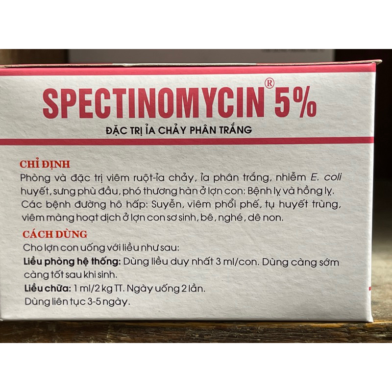 Đặc tri tiêu chảy chó mèo Spectinomycin 5% 10ml siro ngọt