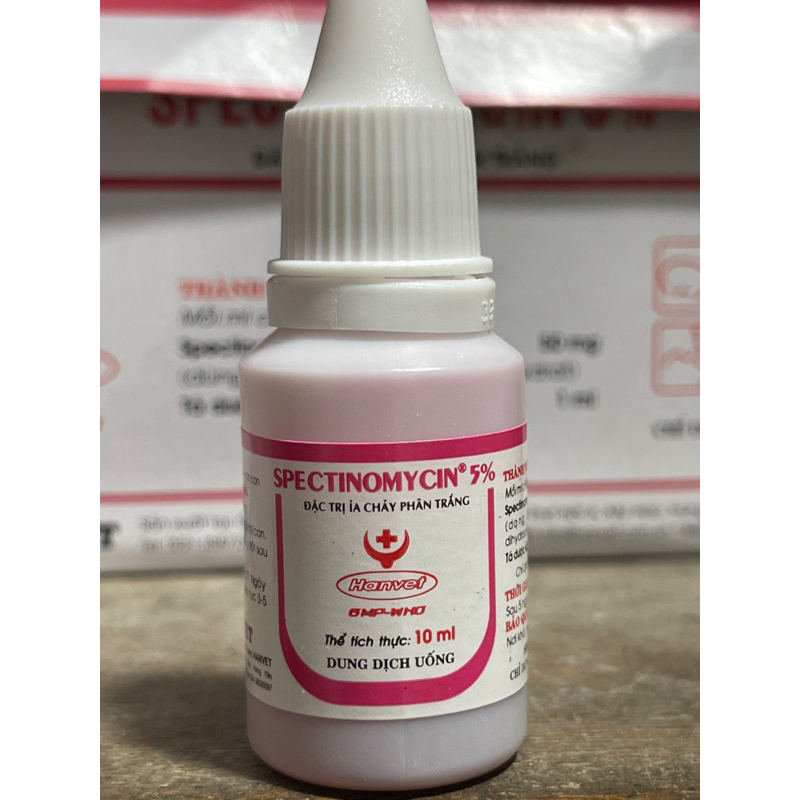 Đặc tri tiêu chảy chó mèo Spectinomycin 5% 10ml siro ngọt
