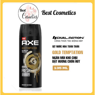 (CHÍNH HÃNG) Xịt nước hoa toàn thân AXE GOLD 135ml