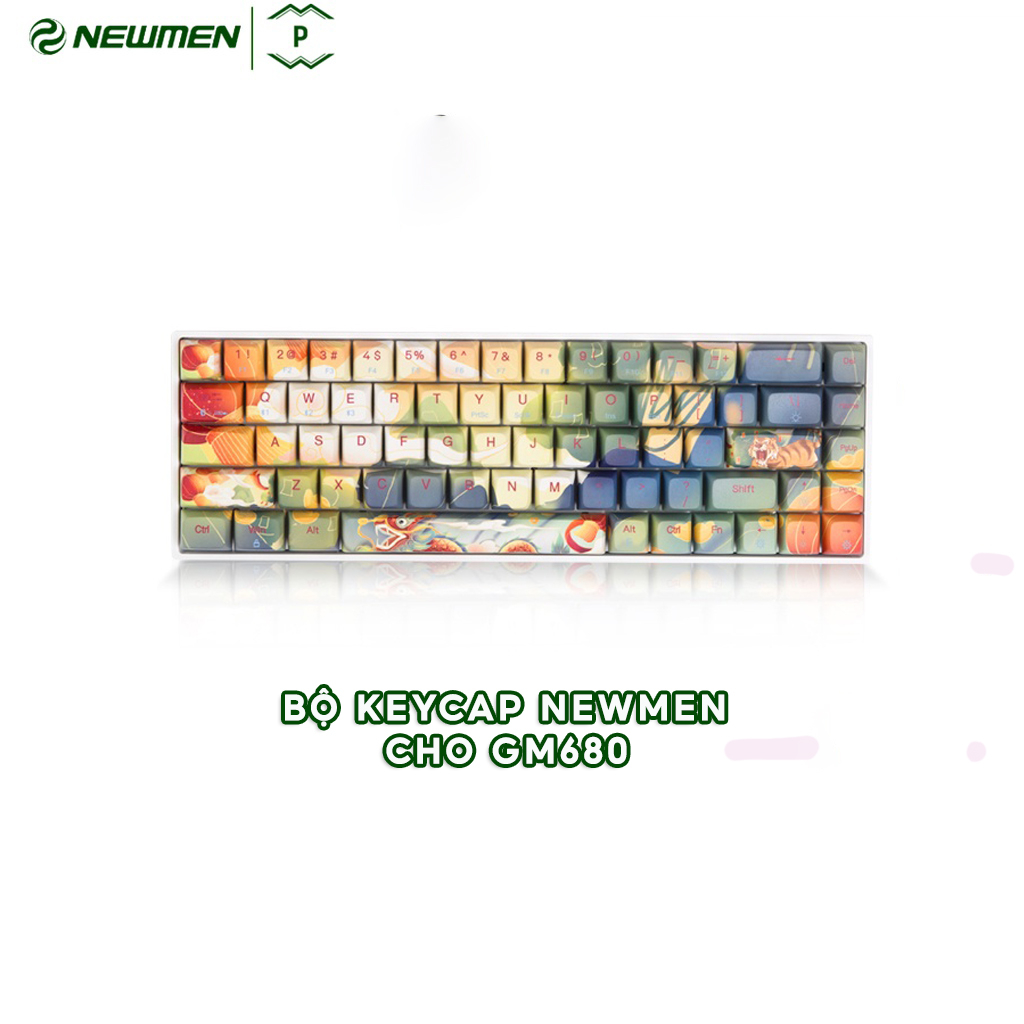 Bộ keycap Newmen cho GM680 Long Hổ Jungle Layout 68 nút - Hàng chính hãng