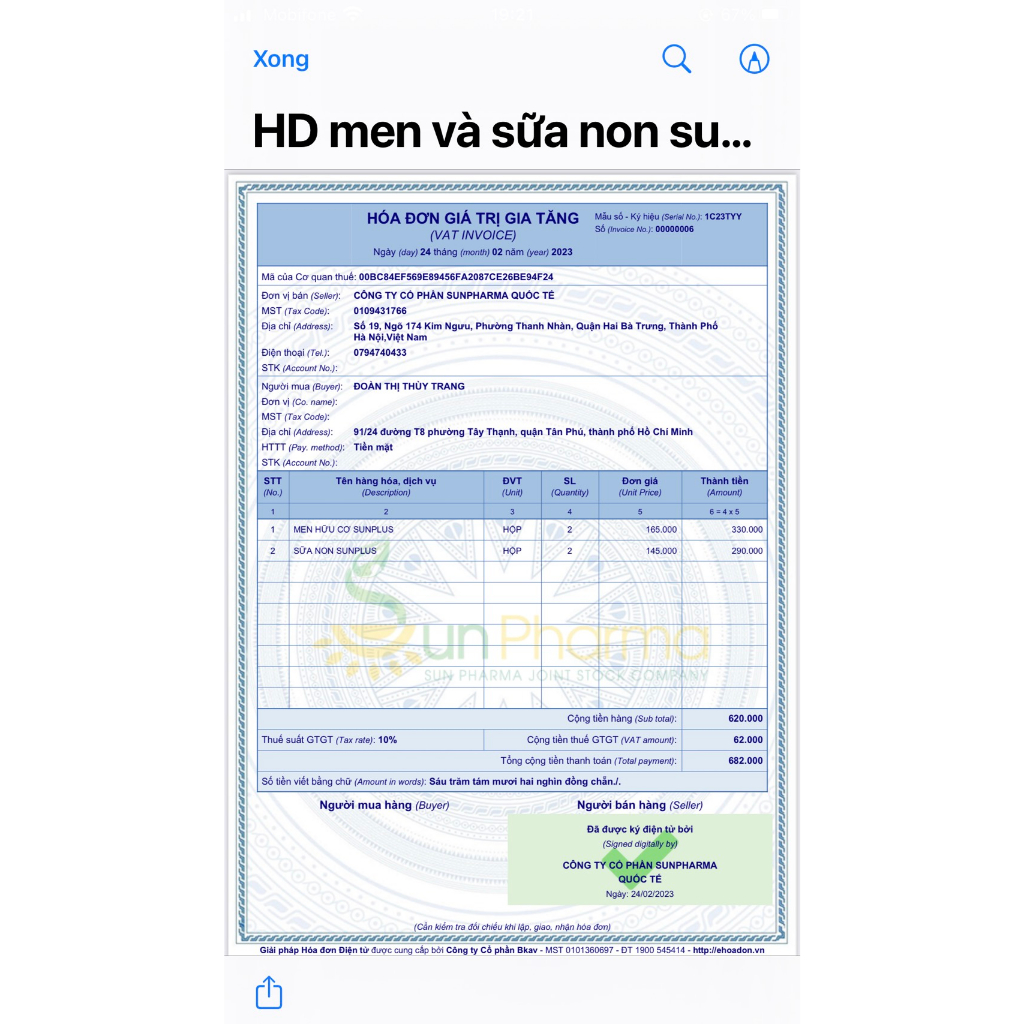 Men Sống hữu cơ Sunplus Hết Táo Bón Tăng Cân Tự Nhiên Hộp 30 Gói