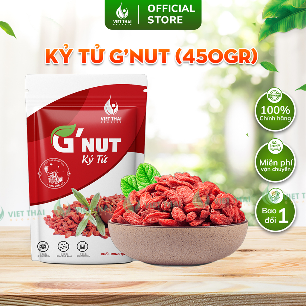 Kỷ Tử G’Nut Hữu Cơ Nhập Khẩu Mỹ 450g Việt Thái Organic