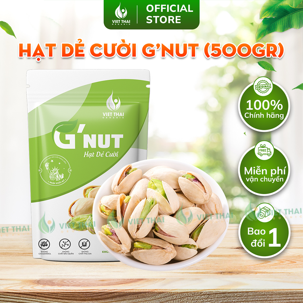 Hạt Dẻ Cười G’Nut Hữu Cơ Nhập Khẩu Mỹ 500g (Ăn Kiêng /Nấu sữa/Giảm cân) Việt Thái Organic