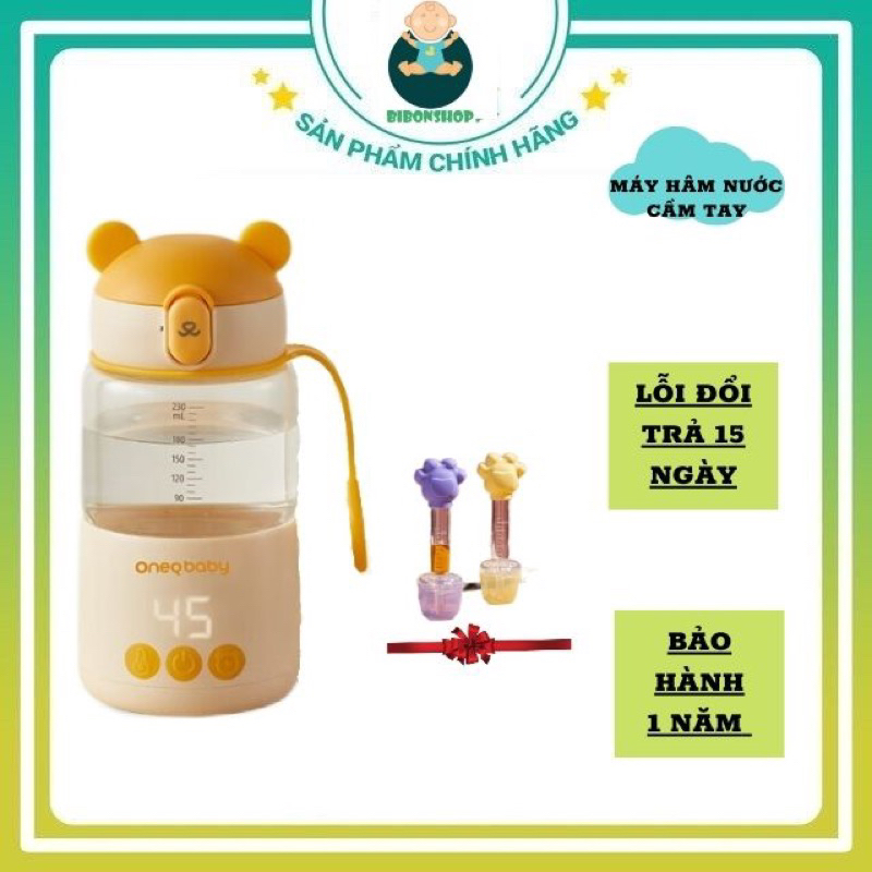 MÁY HÂM NƯỚC MINI ONEQBABY không dây tiện dụng cho mẹ và bé