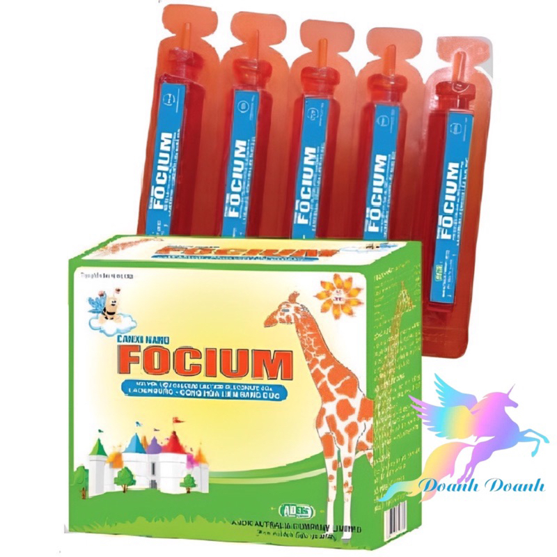 Siro CANXI NANO FOCIUM  Hộp 20 ống - Bổ sung canxi giúp trẻ cao lớn