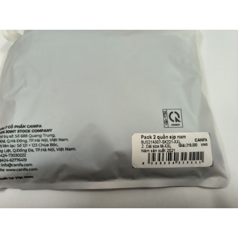 Pack 2 quần underwear nam Canifa chất modal