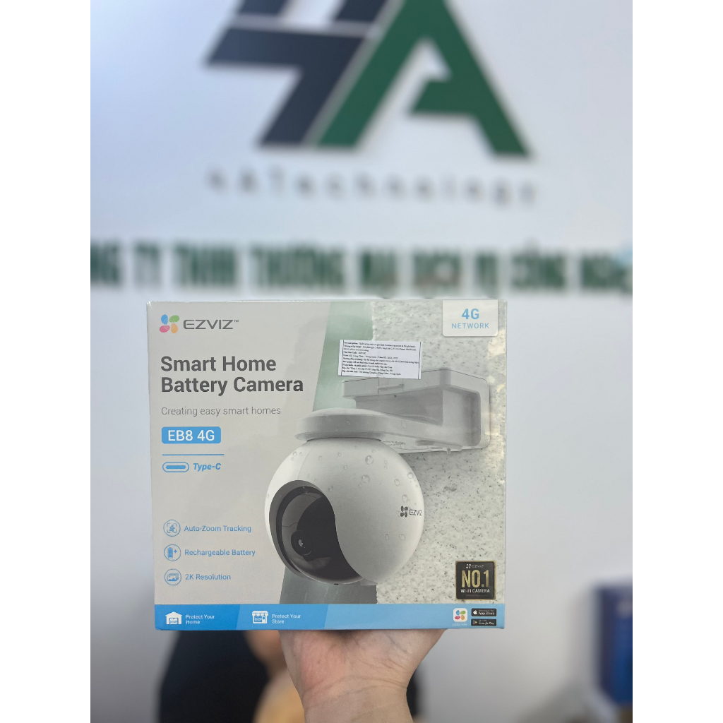 Camera IP Wifi,màu ban đêm, đàm thoại Ezviz C3W EB8 Full Color 2K 3MP 4MP