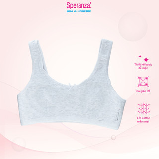 Ao lá nữ sinh speranza, vải cotton mềm mại, thấm hút mồ hôi tốt - spal7311sh