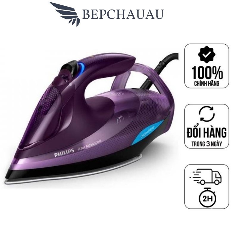 Bàn Là Hơi Nước Cầm Tay PHILIPS AZUR ADVANCED GC4934/30, Công Suất 3000W, Nhập Đức, BH 12 tháng, Bepchauau