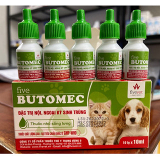 BUTOMEC TW5 - Nhỏ sống lưng diệt ve ghẻ chó mèo, gia súc