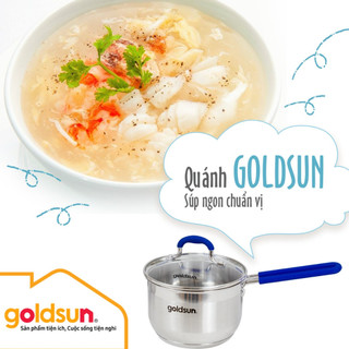 Quánh inox goldsun 3 đáy quánh inox gpo2100-ih , gpo2101-ih nấu bột đồ ăn dặm cho bé