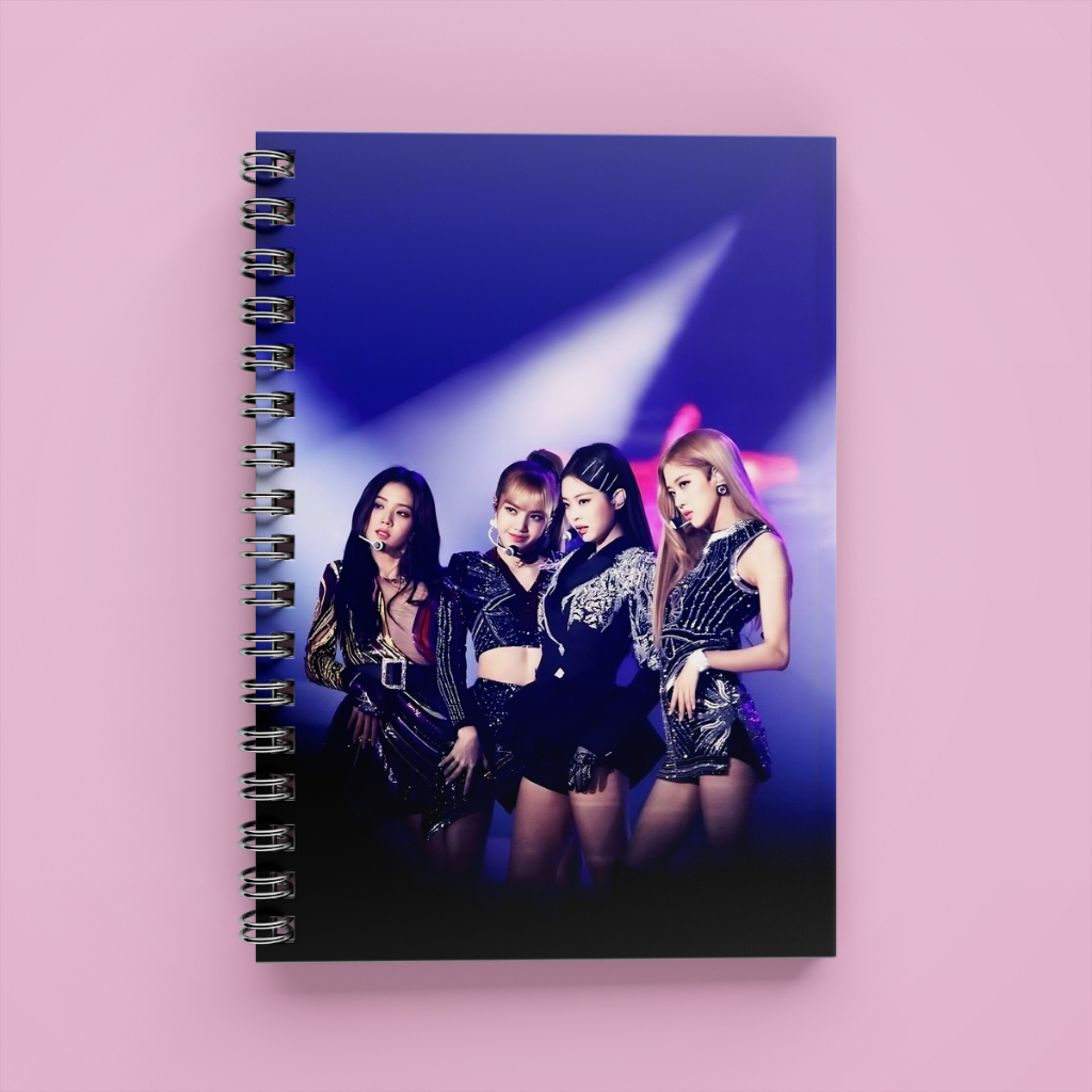 Sổ Tay Blackpink A5 Lò Xo 120 Trang Kẻ Ngang Cute Ghi Chép Aisobook - SOBPNHOM1