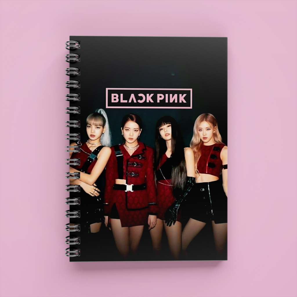 Sổ Tay Blackpink A5 Lò Xo 120 Trang Kẻ Ngang Cute Ghi Chép Aisobook - SOBPNHOM1
