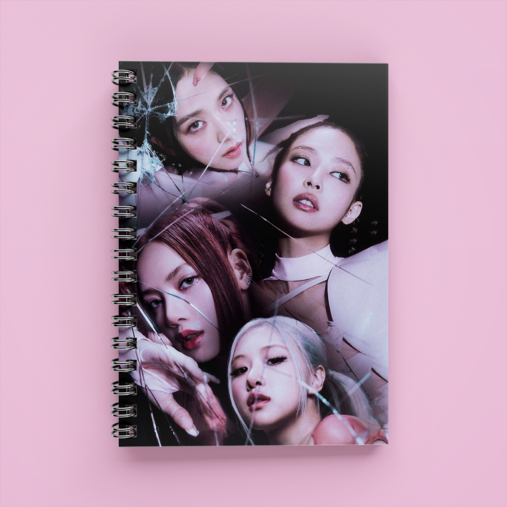 Sổ Tay Blackpink A5 Lò Xo 120 Trang Kẻ Ngang Cute Ghi Chép Aisobook - SOBPNHOM1