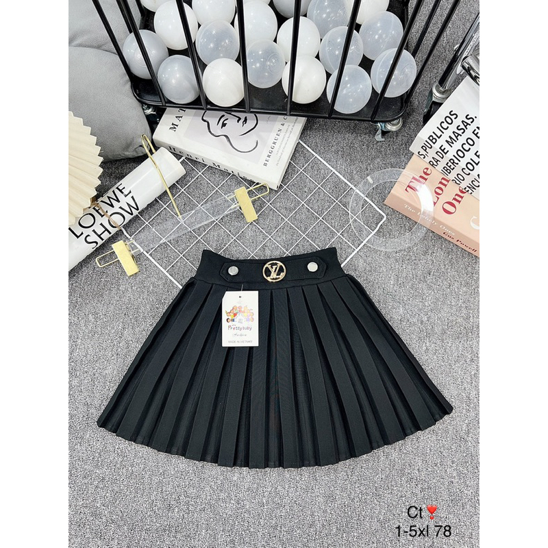Chân Váy xếp ly cao cấp cho bé gái size 10-45kg
