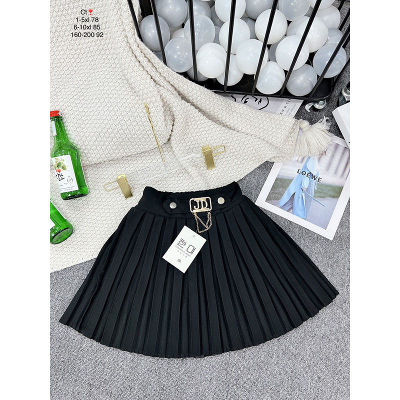 Chân Váy xếp ly cao cấp cho bé gái size 10-45kg