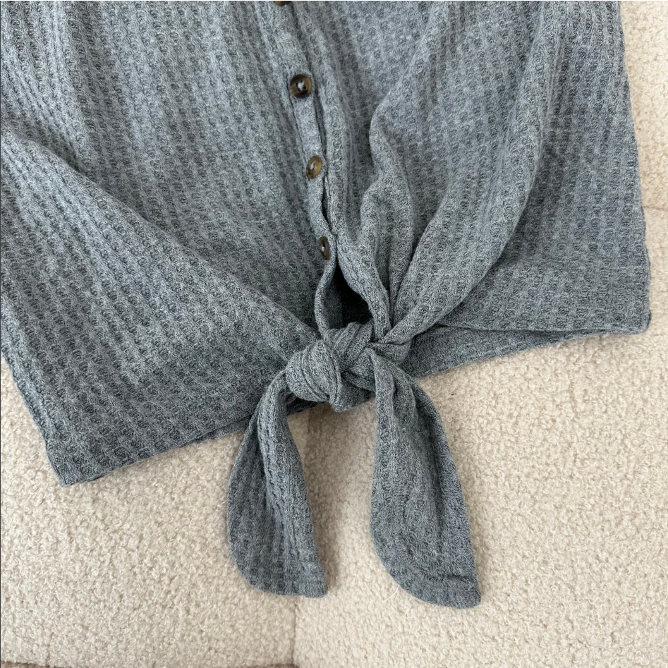 Áo wildf@ble len 2 dây cột eo KAMI