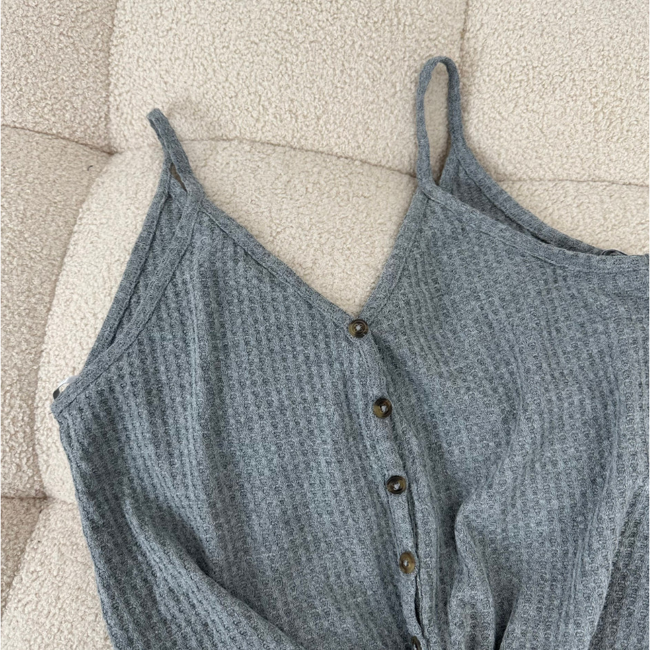 Áo wildf@ble len 2 dây cột eo KAMI