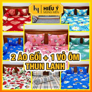Combo 2 áo gối + 1 vỏ ôm thun lạnh siêu mịn đẹp | Mùng mền Hiếu Ý