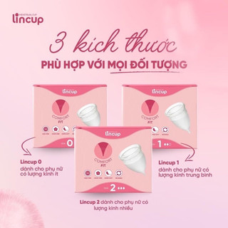 Cốc Nguyệt San LINCUP Chính Hãng 100% nhập khẩu mỹ 3 Size lincup phù hợp