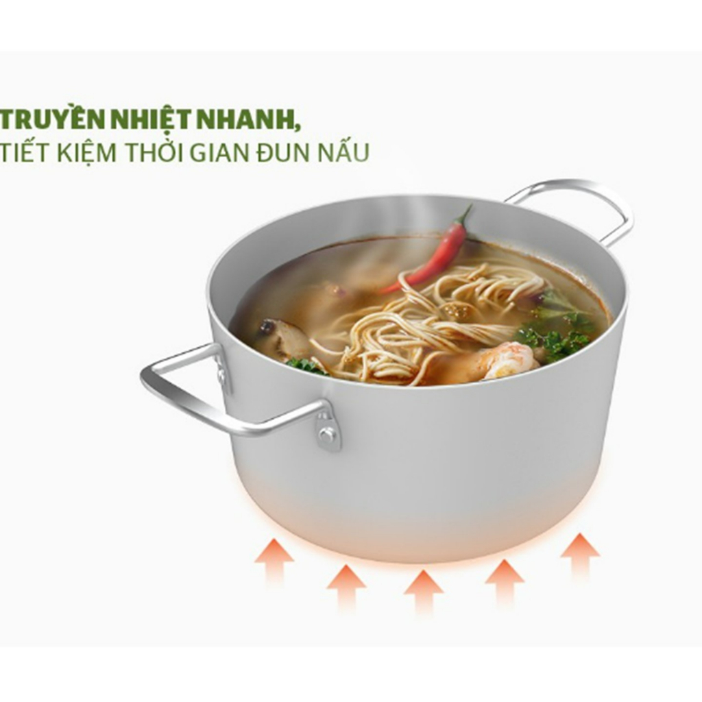 Nồi lẻ anod Sunhouse SHG2716-32SA size từ 16 đến 32cm - Hàng chính hãng