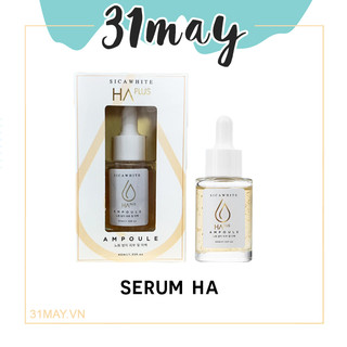 Serum sica white chính hãng ampoule ha plus tinh chất cấp nước dưỡng ẩm da 40ml