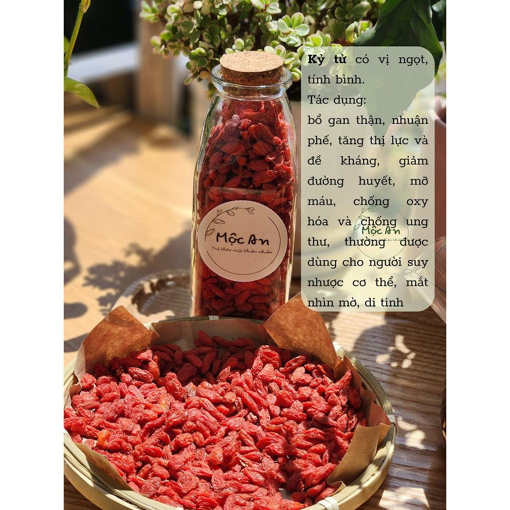 🎈 KỶ TỬ️ đỏ đẹp đựng túi giấy 100gr-500gr [Trà thảo mộc - Mộc An]