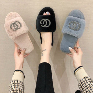 DÉP LÔNG MỀM MẠI QUAI NGANG KIỂU CHỮ NY GC THỜI TRANG CHO NỮ