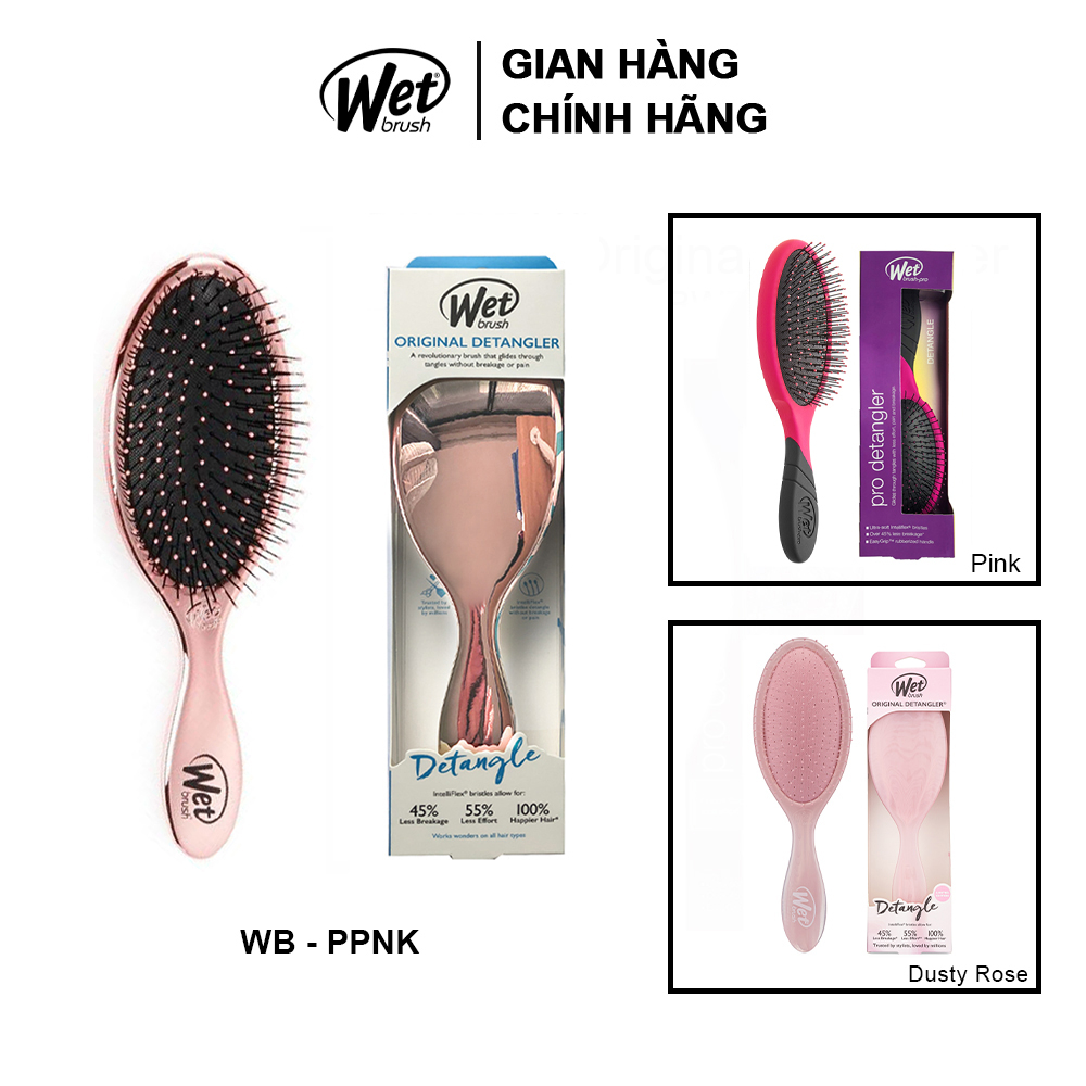 [CHÍNH HÃNG] Lược gỡ rối WET BRUSH dòng truyền thống màu vàng hồng