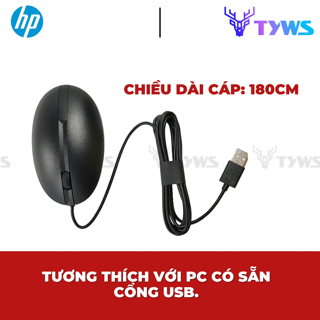 Chuột Có Dây HP USB 320M Wired Desktop Mouse HP320M