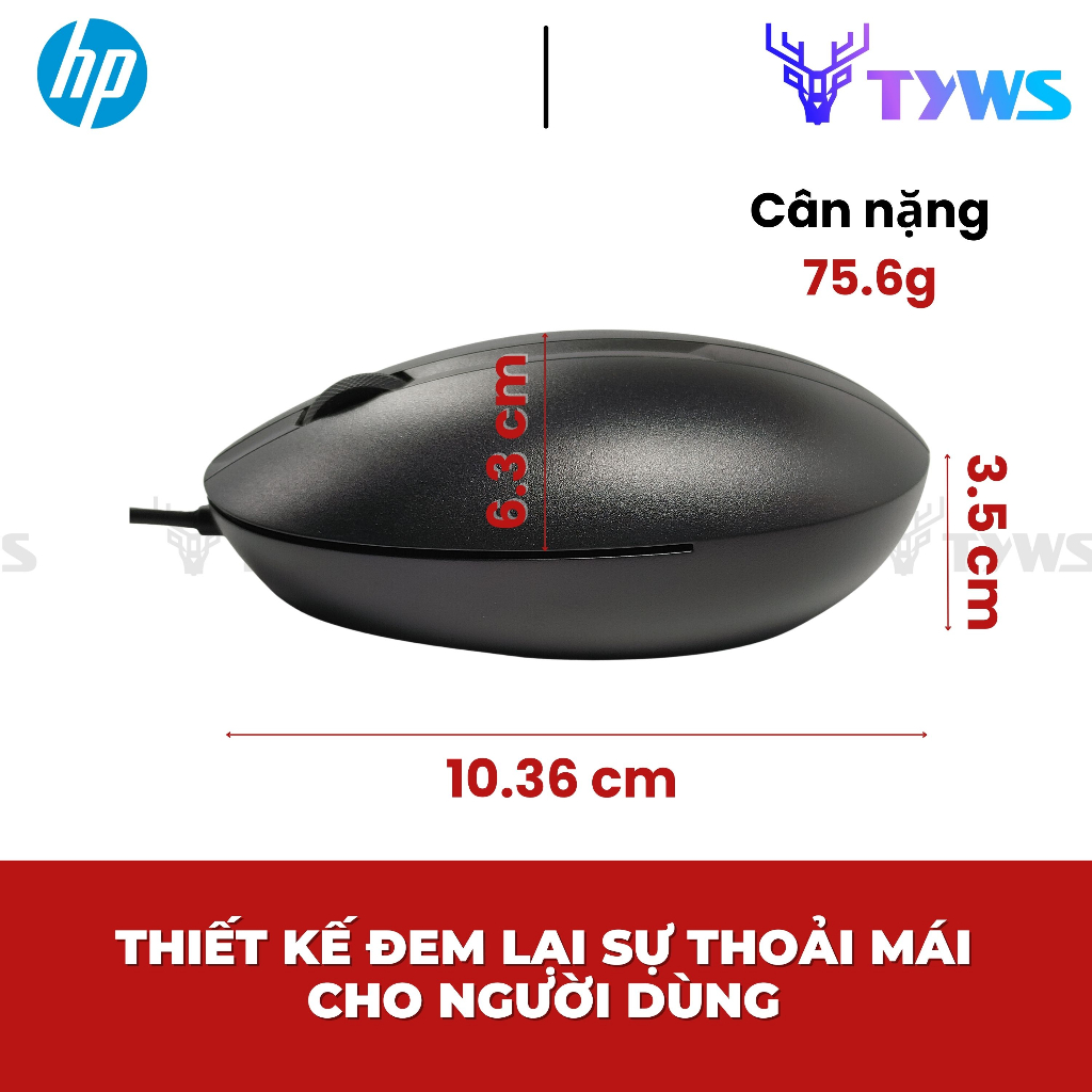 Chuột Có Dây HP USB 320M Wired Desktop Mouse HP320M