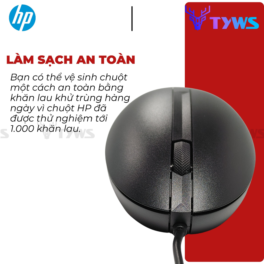Chuột Có Dây HP USB 320M Wired Desktop Mouse HP320M
