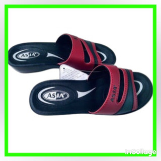 Dép nữ trung niên Asia,dép nữ quai ngang Asia ,2 mầu nâu,đen