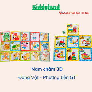 COMBO 5 THẺ tranh ghép hình 3D các phương tiện giao thông RẺ VÔ ĐỊCH chất liệu gỗ, nam châm