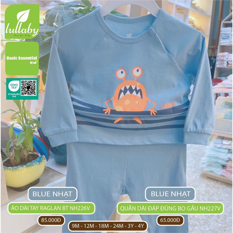 Bộ dài tay raglan in hình Lullaby Bé Gái NH227V-228V  2023