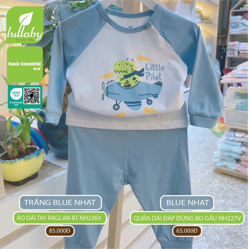 Bộ dài tay raglan in hình Lullaby Bé Gái NH227V-228V  2023