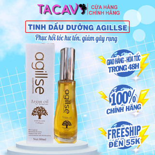 Tinh Dầu Dưỡng Tóc thơm lâu phục hồi tóc hư tổn Agillse Argan Oil 80ml chính hãng