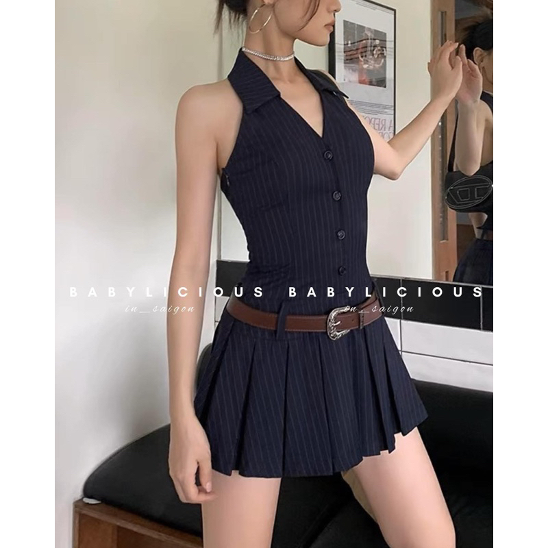 VÁY YẾM KÈM BELT M009