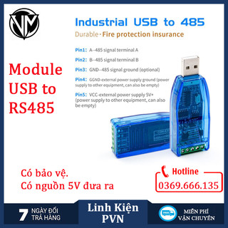 Module chuyển đổi USB sang RS485 - chống nhiễu, chống tính điện, có bảo vệ TVS - CH340