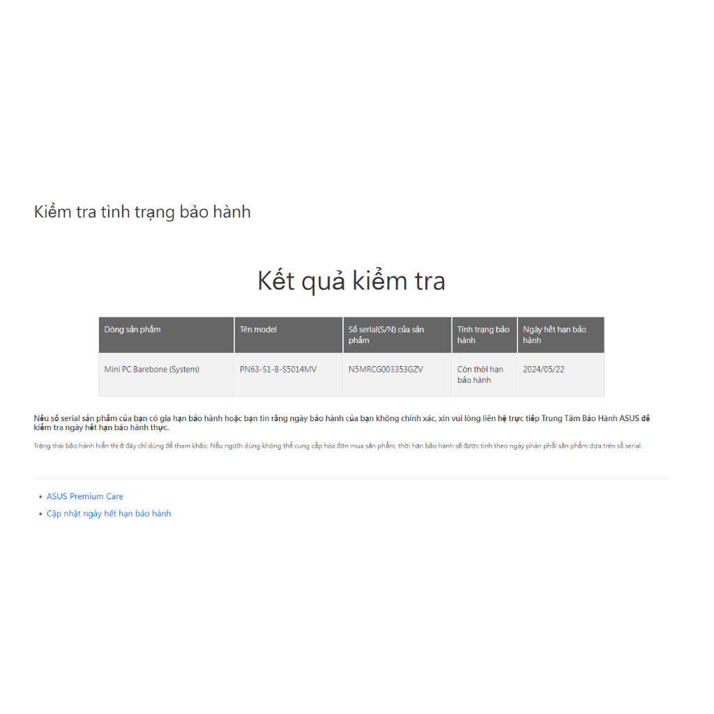 Máy tính Mini PC Asus PN63 i5-1135G7 PN63-S1-B-S5014MV