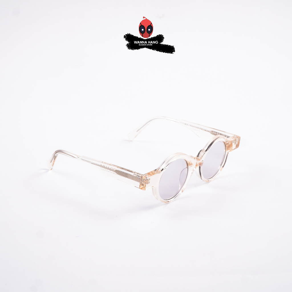 Gọng kính râm Kuboraum dáng tròn retro K32 tròng kính chống tia UV cao cấp Wanna Hang WHKBK32